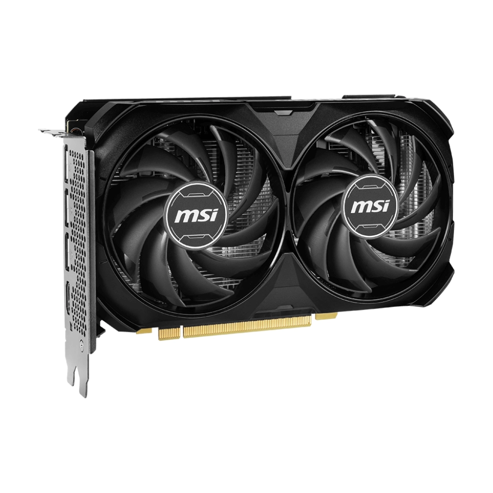 MSI Nvidia Graphic Card RTX 4060 Ti 16GB DDR6 Ventus 2X Black OC Dual Fan view 3